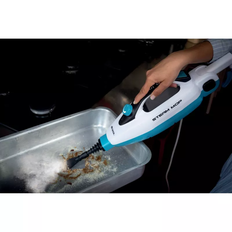 Ariete 4175/00 Garų šluota 0,35 L 1500 W Balta, Šviesiai mėlyna