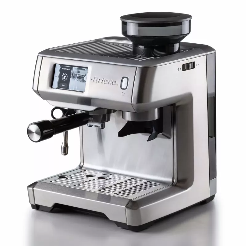 Ariete 1312 Espresso kavos aparatas, 2 L, kavos pupelėms, įmontuotas malūnėlis, 1600 W, sidabrinis