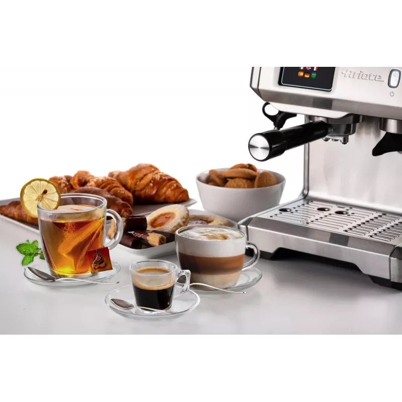 Ariete 1312 Espresso kavos aparatas, 2 L, kavos pupelėms, įmontuotas malūnėlis, 1600 W, sidabrinis