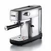 Ariete 1380 Metal kavos aparatas, tinka maltai kavai ir ESE kapsulėms, 1300 W, 1,1 L talpa, 15 barų slėgis, ½ puodelio filtras, Cappuccino įrenginys, sidabrinis
