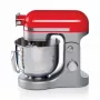 Ariete Moderna Red maišytuvas, stalinis maišytuvas, raudonas, plakimas, minkymas, maišymas, 5,5 l, planetinis, aliuminis