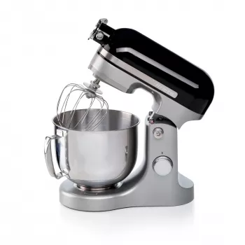 Ariete Moderna Black elektrinis maišytuvas, stalinis maišytuvas, juodas, 1600 W, 5,5 L, planetinis sukimo mechanizmas, 11 greičių, aliuminio korpusas