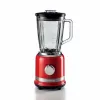 Ariete Moderna Raudonas blenderis su stikline taure, Stalo blenderis, 1,5 l, Pulso funkcija, Ledo smulkinimas, 1000 W, Raudona