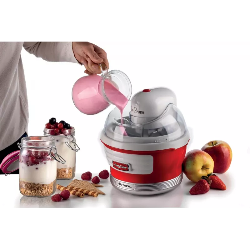 Ariete 643 ledų gaminimo aparatas Party Time, 12 W, 1,5 l talpa, raudonas