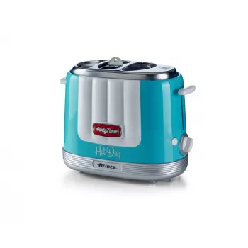 Ariete 206 Hot Dog Maker Party Time, 650 W, mėlyna, dešrainių kepimo aparatas, šviesiai mėlyna, 2 vnt., 650 W, 160 mm, 270 mm
