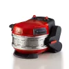 Ariete 927 Pizzeria dviguba picos orkaitė, 2 picos per 4 minutes, 2300 W, 2 ugniai atsparūs akmenys, 2 termostatai, skersmuo 32 cm, 5 kepimo lygiai, 2 nerūdijančio plieno mentelės, raudona