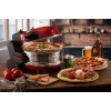 Ariete 927 Pizzeria dviguba picos orkaitė, 2 picos per 4 minutes, 2300 W, 2 ugniai atsparūs akmenys, 2 termostatai, skersmuo 32 cm, 5 kepimo lygiai, 2 nerūdijančio plieno mentelės, raudona