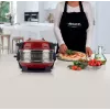 Ariete 927 Pizzeria dviguba picos orkaitė, 2 picos per 4 minutes, 2300 W, 2 ugniai atsparūs akmenys, 2 termostatai, skersmuo 32 cm, 5 kepimo lygiai, 2 nerūdijančio plieno mentelės, raudona