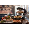 Ariete 927 Pizzeria dviguba pica orkaitė, 2 picos per 4 minutes, 2300 W, 2 ugniai atsparūs akmenys, 2 termostatai, skersmuo 32 cm, 5 kepimo lygiai, 2 nerūdijančio plieno mentelės, Raudona