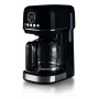 Ariete 1396 Moderna kavos virimo aparatas su filtru, amerikietiška kava, 15 puodelių talpa, šildomas pagrindas, LCD ekranas, nuimami ir plaunami filtrai, juoda