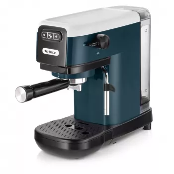 Ariete 1399 Espresso kavos aparatas, maltai kavai ir ESE kapsulėms, 1300 W, 1,1 L talpa, 15 barų slėgis, 1, 2 puodelių ir ESE kapsulių filtras, Cappuccino, Baltas