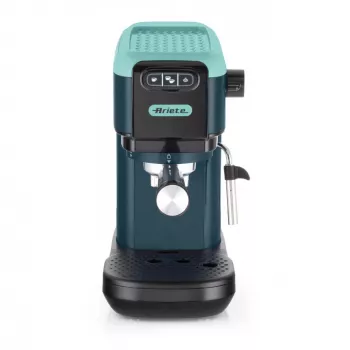 Ariete 1399 Espresso kavos aparatas, maltai kavai ir ESE kapsulėms, 1300 W, 1,1 L talpa, 15 barų slėgis, 1, 2 puodelių ir ESE kapsulių filtras, Cappuccino, Žalias