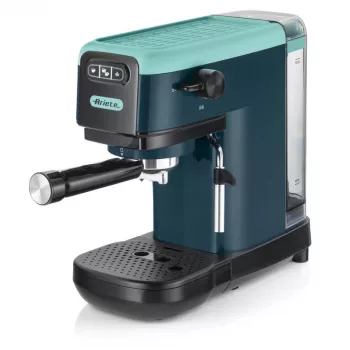 Ariete 1399 Espresso kavos aparatas, maltai kavai ir ESE kapsulėms, 1300 W, 1,1 L talpa, 15 barų slėgis, 1, 2 puodelių ir ESE kapsulių filtras, Cappuccino, Žalias
