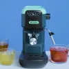 Ariete 1399 Espresso kavos aparatas, maltai kavai ir ESE kapsulėms, 1300 W, 1,1 L talpa, 15 barų slėgis, 1, 2 puodelių ir ESE kapsulių filtras, Cappuccino, Žalias