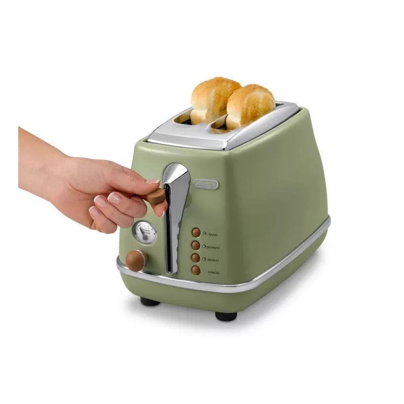 De’Longhi 2103.GR 2 griežinėliai 900 W Žalias skrudintuvas