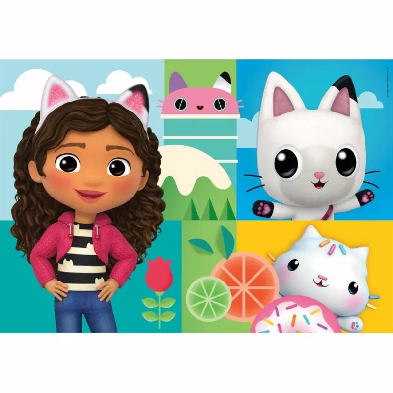 Clementoni Supercolor Gabby’s Dollhouse dėlionė 30 dalių animaciniai personažai