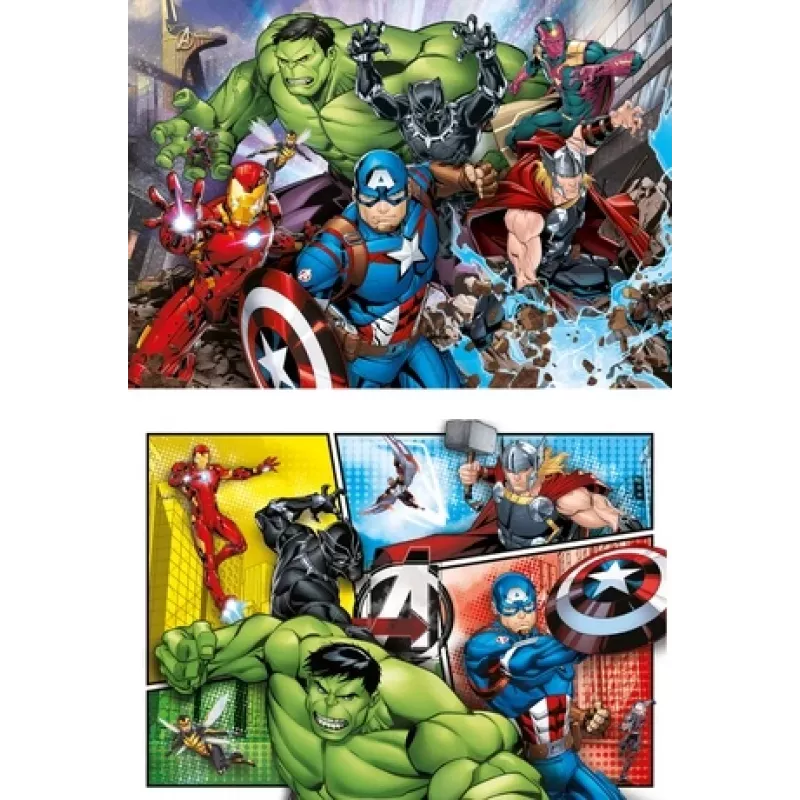 Clementoni dėlionių rinkinys 2x60 dalių „The Avengers“ (21605)