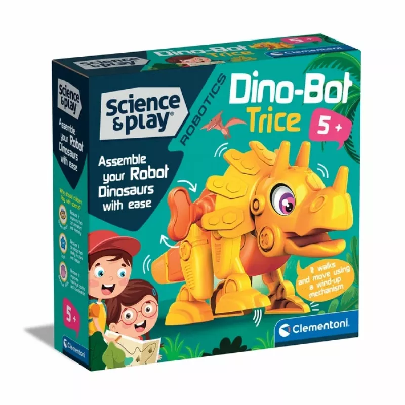 Clementoni Dino Bot Triceratops Junior – robotinis dinozauras, 5 m.