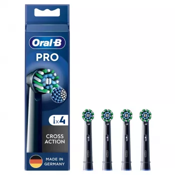 Oral-B CrossAction 4 vnt Juodi