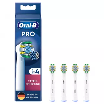 Oral-B Deep Cleaning šepetėlių antgaliai, 4 vnt., balti