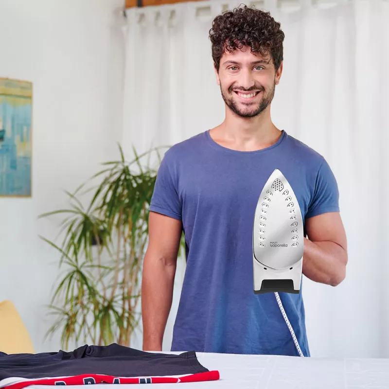 Polti Vaporella Quick & Comfort QC110 Lygintuvas su garais, nerūdijančio plieno padas, 2200 W, žalia, balta