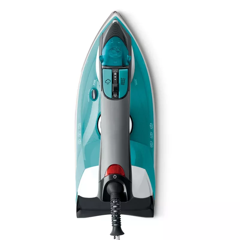Polti Vaporella Quick & Comfort QC120 lygintuvas su garais, nerūdijančio plieno padas, 2200 W, juoda, turkio, balta