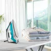 Polti Vaporella Quick & Comfort QC120 lygintuvas su garais, nerūdijančio plieno padas, 2200 W, juoda, turkio, balta