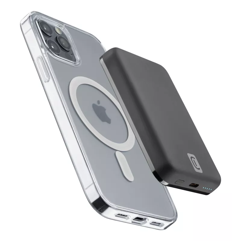 Cellularline MAG 5000 belaidis power bank, 5000 mAh, juodas