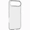 Cellularline Clear Protect – kietas iPhone dėklas su guminiais kraštais