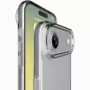 Cellularline Clear Protect – kietas iPhone dėklas su guminiais kraštais