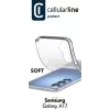 Cellularline Soft - Minkštas guminis dėklas Samsung Galaxy A17, skaidrus