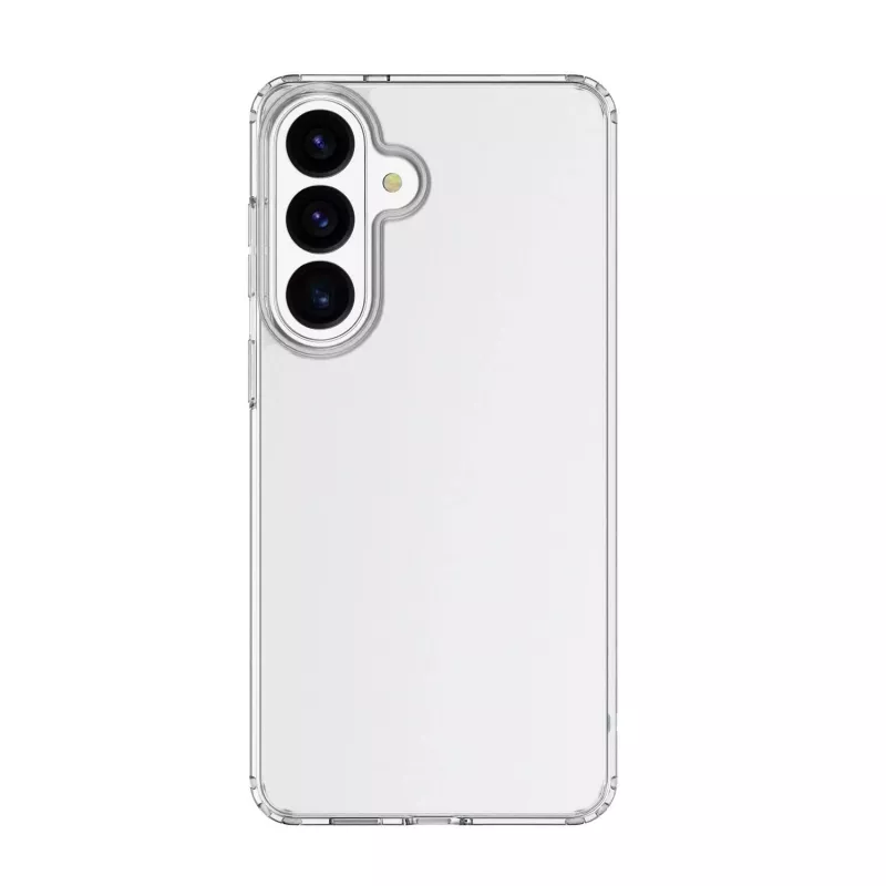 Cellularline Clear Protect - Kietas dėklas su guminiais kraštais Samsung Galaxy S26+