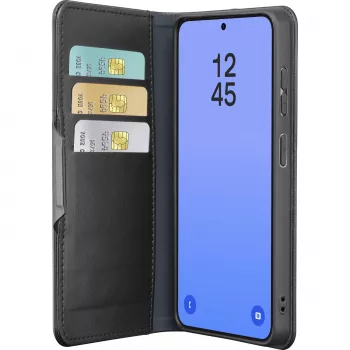 Cellularline Book Agenda dėklas Samsung Galaxy S26 Ultra, knygos stiliaus, su dirbtinės odos apdaila, magnetiniu užsegimu, RFID apsauga ir stovo funkcija