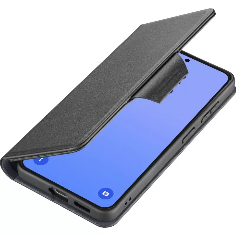 Cellularline Book Agenda dėklas Samsung Galaxy S26 Ultra, knygos stiliaus, su dirbtinės odos apdaila, magnetiniu užsegimu, RFID apsauga ir stovo funkcija