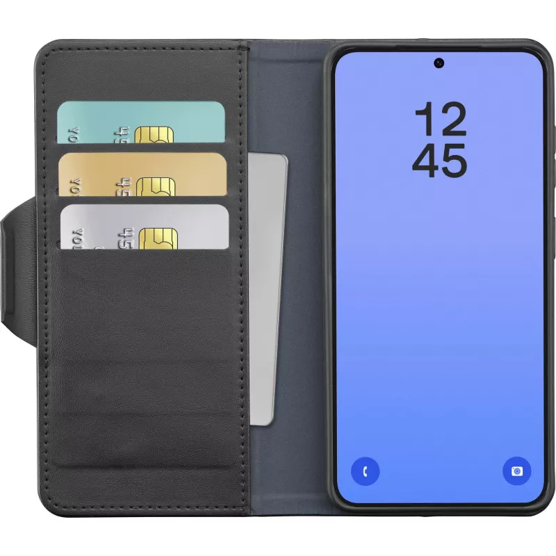 Cellularline Book Agenda dėklas Samsung Galaxy S26 Ultra, knygos stiliaus, su dirbtinės odos apdaila, magnetiniu užsegimu, RFID apsauga ir stovo funkcija