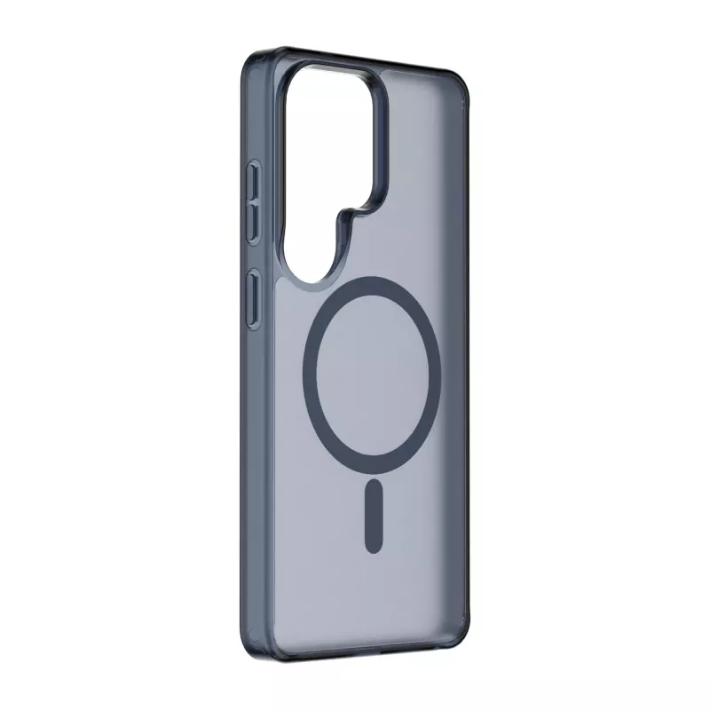 Cellularline FROSTY MAG dėklas Galaxy S26 Ultra – pusiau permatomas, matinis paviršius, spalvoti kraštai, suderinamas su Qi2 ir magnetiniais priedais