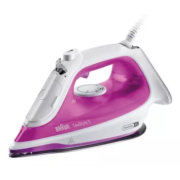 Braun TexStyle 5 SI 5225 lygintuvas su garais 2500 W Rožinis, Baltas