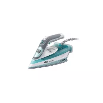 Braun TexStyle 3 SI 5017 GR garinis lygintuvas, keraminis padas, 2700 W, pilka, turkio, balta