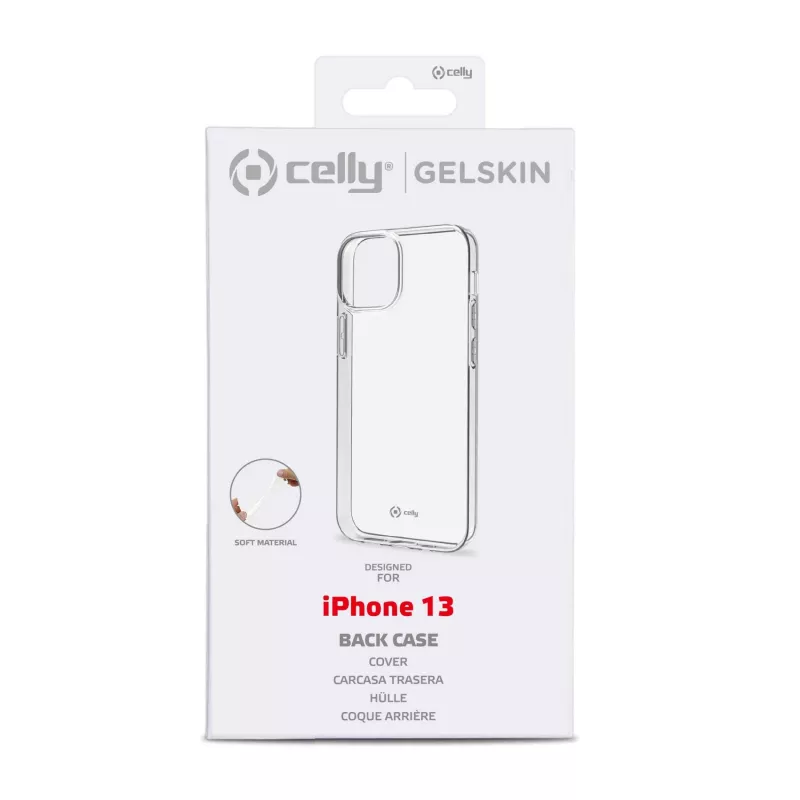 Celly GELSKIN dėklas Apple iPhone 13, skaidrus