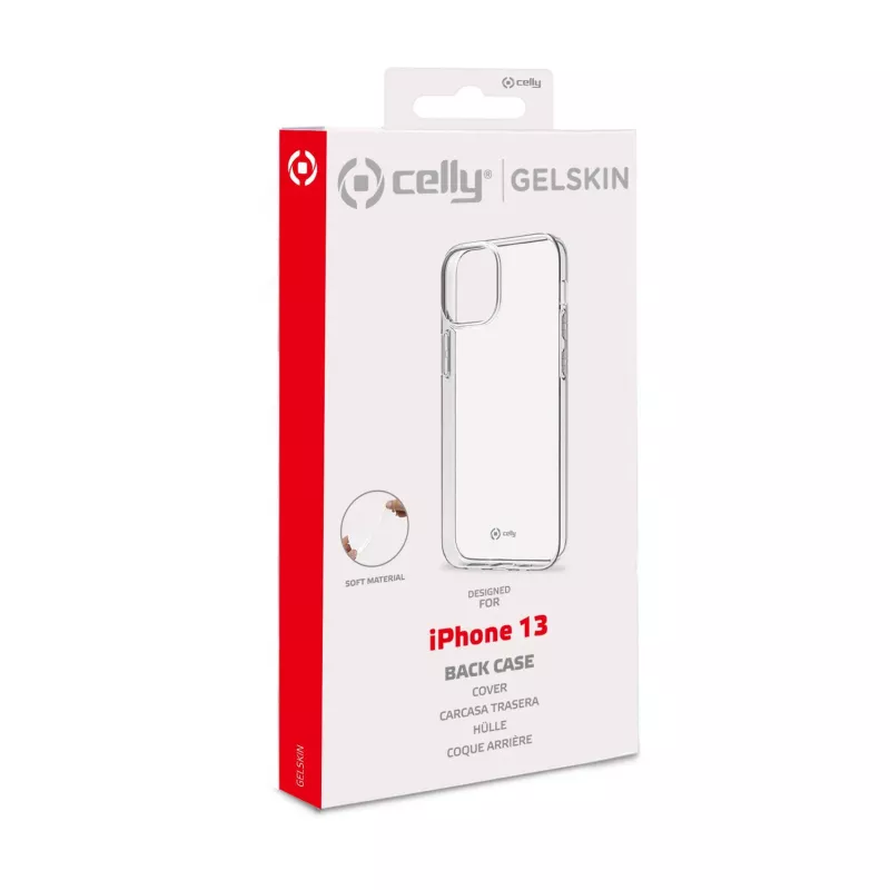 Celly GELSKIN dėklas Apple iPhone 13, skaidrus