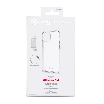 Celly Gelskin apsauginis dėklas mobiliesiems telefonams 15,5 cm (6,1 colio) permatomas