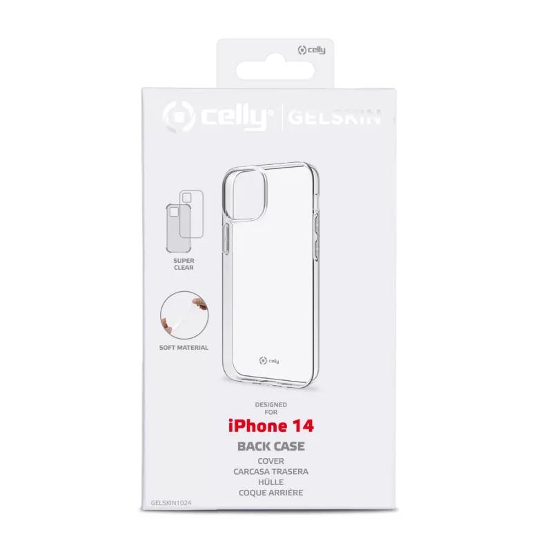 Celly Gelskin apsauginis dėklas mobiliesiems telefonams 15,5 cm (6,1 colio) permatomas