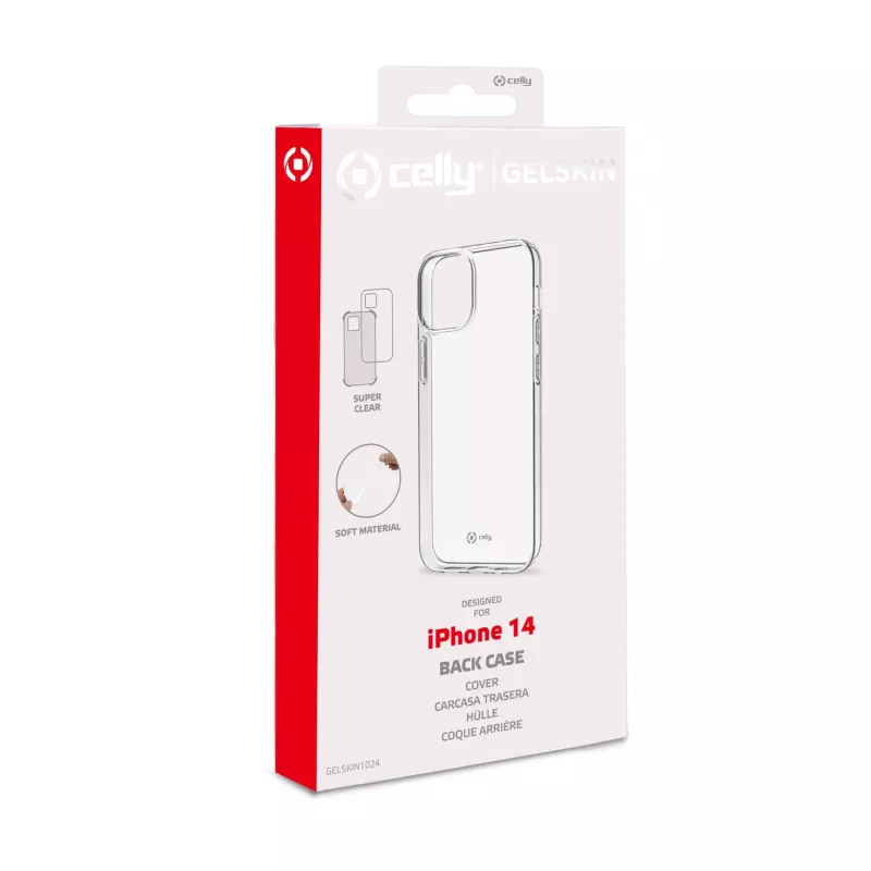 Celly Gelskin apsauginis dėklas mobiliesiems telefonams 15,5 cm (6,1 colio) permatomas