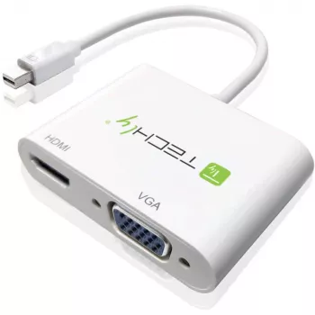 Techly Mini DisplayPort į HDMI/VGA adapteris, 0,15 m