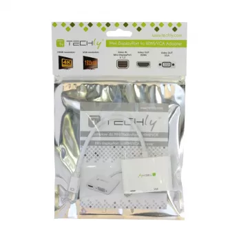 Techly Mini DisplayPort į HDMI/VGA adapteris, 0,15 m