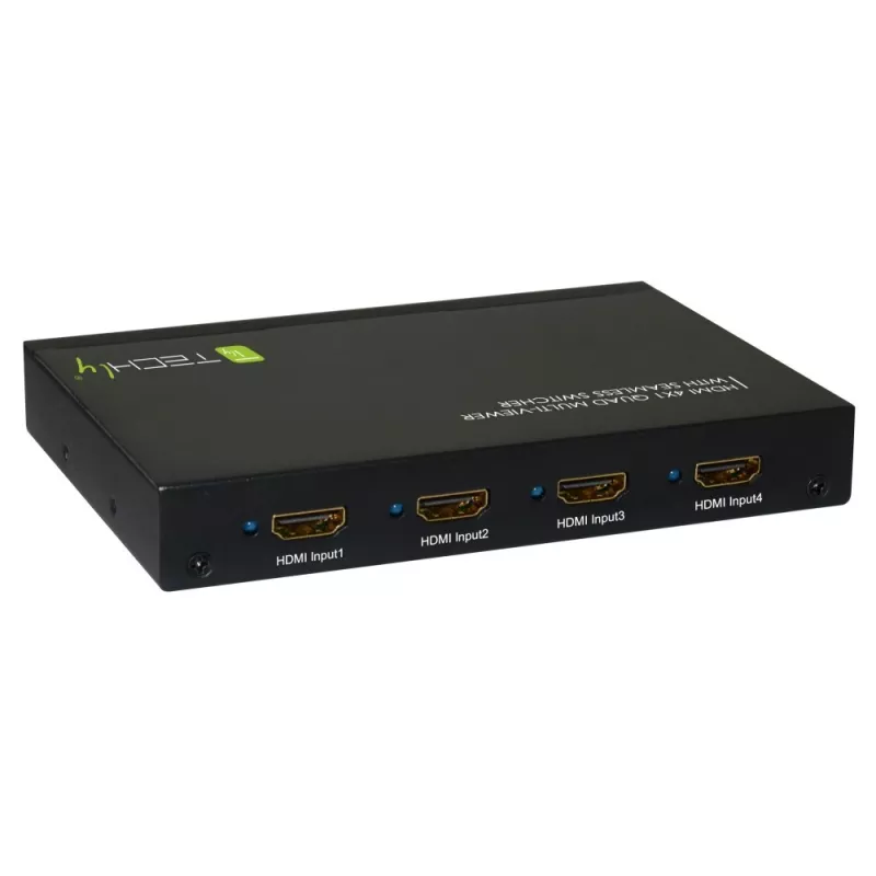 Techly HDMI 4x1 Multivizorius su vientisu perjungimu