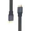 Techly HDMI 2.0 plokščias laidas, didelės spartos su Ethernet, A/A M/M, 1 m