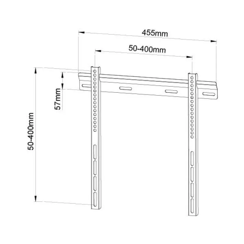 Techly ICA-PLB-114M 139.7 cm (55 colio) juoda sieninė laikiklis