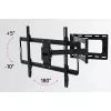 Techly plonas sieninis laikiklis televizoriui 32-70 colių LCD LED juodas, 81,3 cm (32 inch), 177,8 cm (70 inch), 45 kg, 600 x 400 mm, -10 - 5°