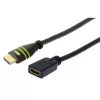 Techly HDMI High Speed su Ethernet prailginimo kabelis 4K 60Hz M / F 5,0 m
